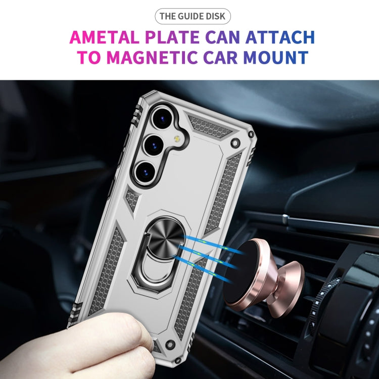 For Samsung Galaxy S25+ 5G Shockproof TPU + PC Phone Case(Silver)