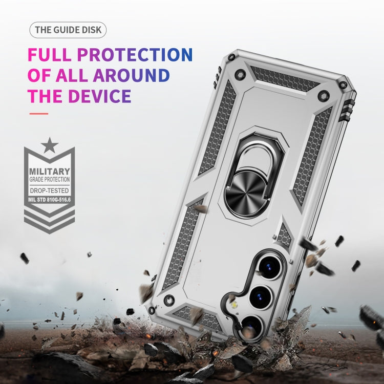For Samsung Galaxy S25+ 5G Shockproof TPU + PC Phone Case(Silver)