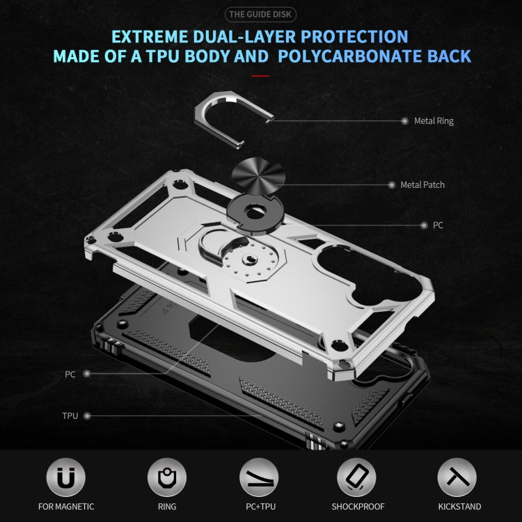 For Samsung Galaxy S25+ 5G Shockproof TPU + PC Phone Case(Silver)