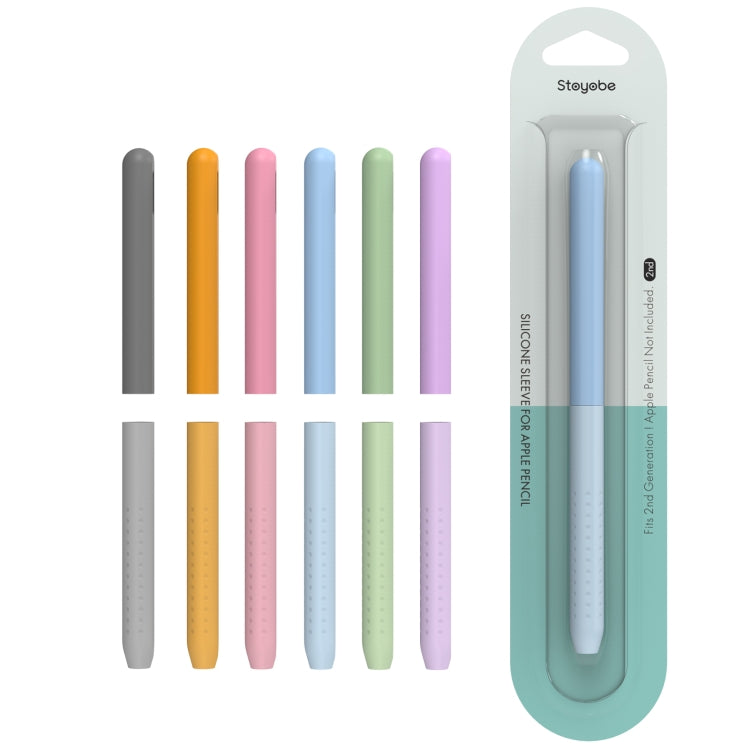 For Apple Pencil 2 / Pro DUX DUCIS Detachable Gradient Colorful Stylus Case(Gradient Blue)