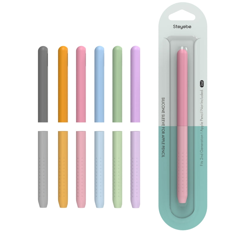 For Apple Pencil 2 / Pro DUX DUCIS Detachable Gradient Colorful Stylus Case(Gradient Pink)