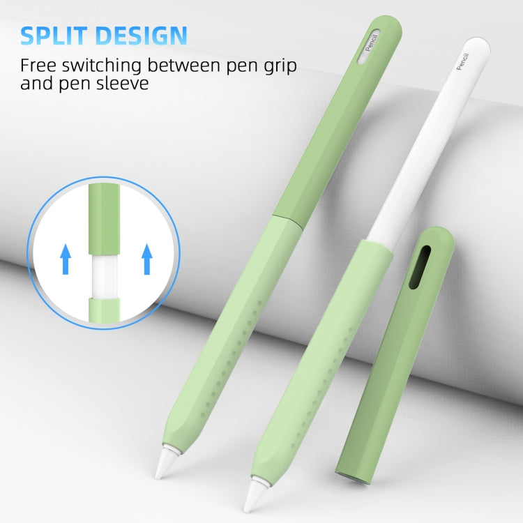For Apple Pencil 2 / Pro DUX DUCIS Detachable Gradient Colorful Stylus Case(Gradient Green)