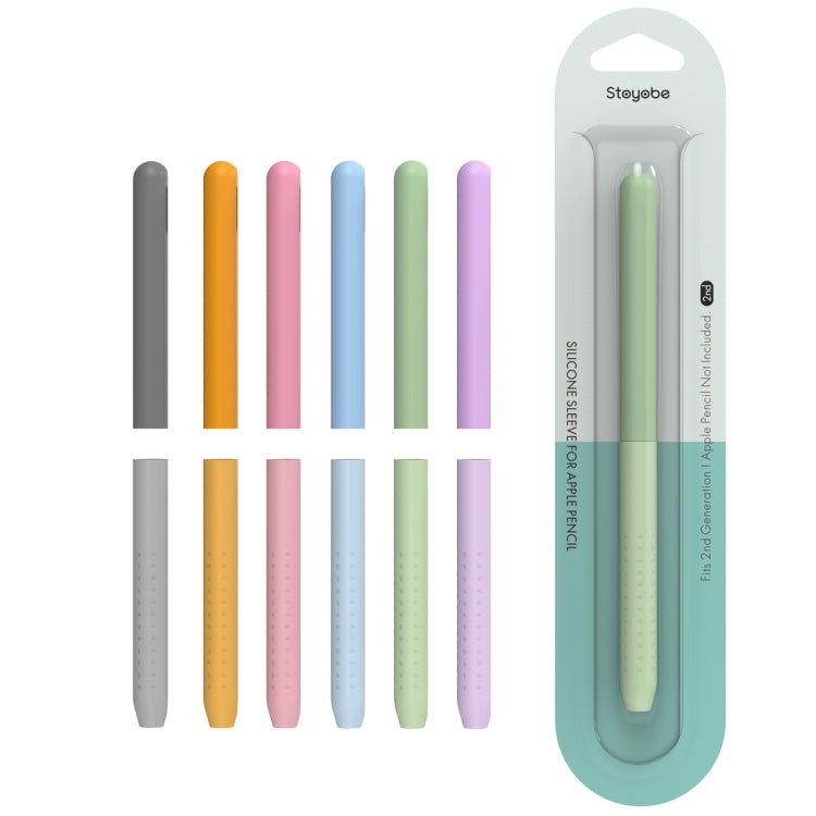 For Apple Pencil 2 / Pro DUX DUCIS Detachable Gradient Colorful Stylus Case(Gradient Green)