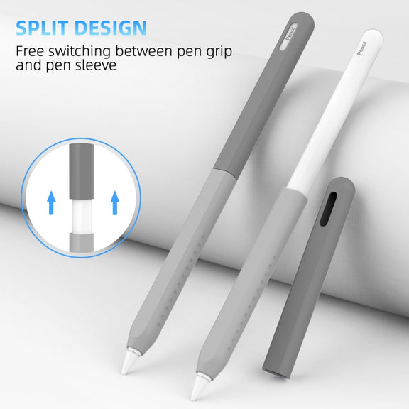For Apple Pencil 2 / Pro DUX DUCIS Detachable Gradient Colorful Stylus Case(Gradient Grey)