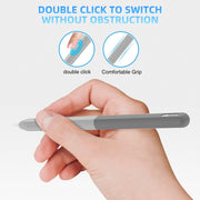 For Apple Pencil 2 / Pro DUX DUCIS Detachable Gradient Colorful Stylus Case(Gradient Grey)