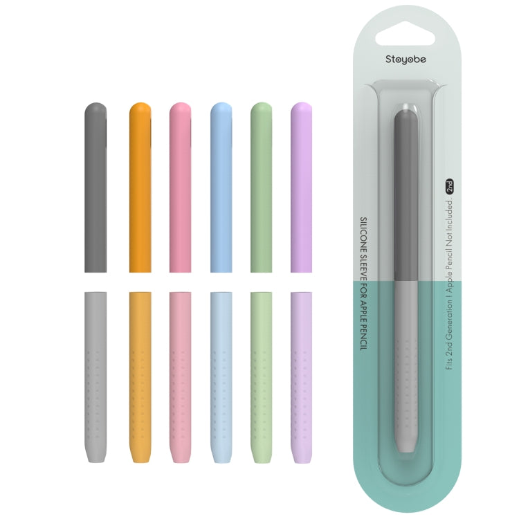 For Apple Pencil 2 / Pro DUX DUCIS Detachable Gradient Colorful Stylus Case(Gradient Grey)