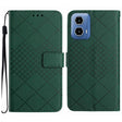 For Motorola Edge 5G 2024 Rhombic Grid Texture Leather Phone Case(Green) - free shipping - PMC Jewellery - Order now!