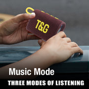 T&G TG396 Outdoor Portable Ambient RGB Light IPX7 Water-resistant Bluetooth Speaker(Black)