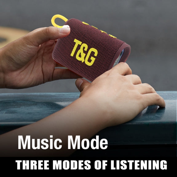 T&G TG396 Outdoor Portable Ambient RGB Light IPX7 Water-resistant Bluetooth Speaker(Black)