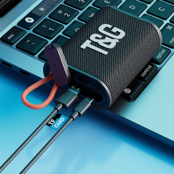 T&G TG396 Outdoor Portable Ambient RGB Light IPX7 Water-resistant Bluetooth Speaker(Black)
