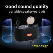 T&G TG810 2 in 1 Portable Outdoor Speaker + Mini Wireless Bluetooth Earphone(Black)