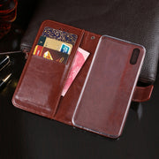 For TP-Link Neffos C9s idewei Crazy Horse Texture Horizontal Flip Leather Case with Holder & Card Slots & Wallet(Yellow)