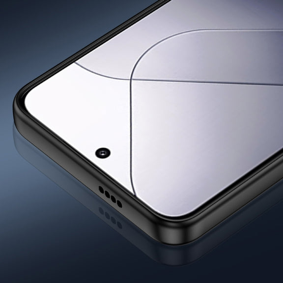 For Xiaomi 14 Frosted Metal Phone Case(Black)