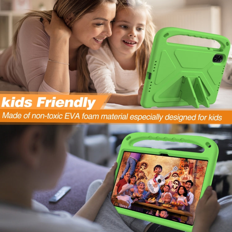 For Honor Pad X9 / X8 Pro Handle EVA Shockproof Tablet Case with Holder(Green)