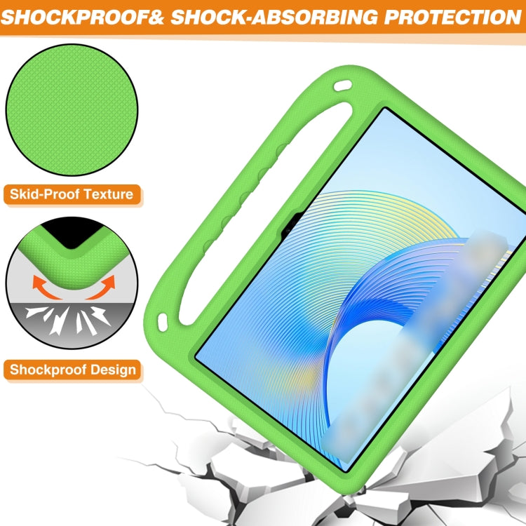 For Honor Pad X9 / X8 Pro Handle EVA Shockproof Tablet Case with Holder(Green)