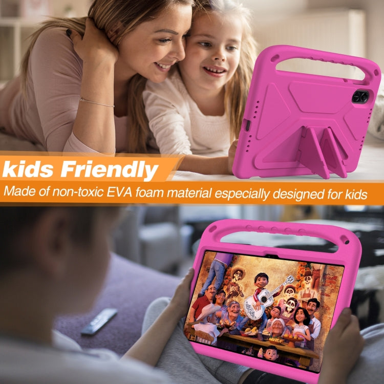 For Honor Pad X9 / X8 Pro Handle Portable EVA Shockproof Tablet Case(Rose Red)