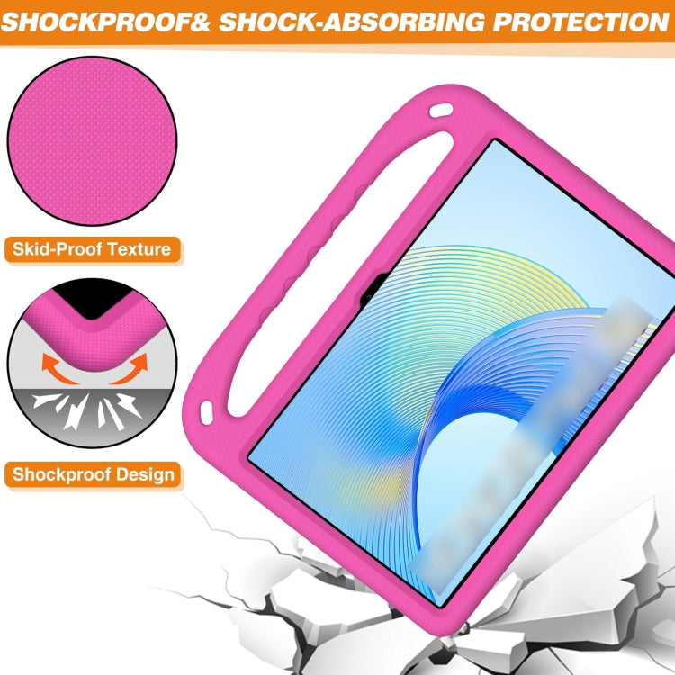 For Honor Pad X9 / X8 Pro Handle Portable EVA Shockproof Tablet Case(Rose Red)