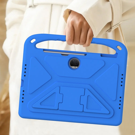For Honor Pad 9 Handle EVA Shockproof Tablet Case with Holder(Blue)