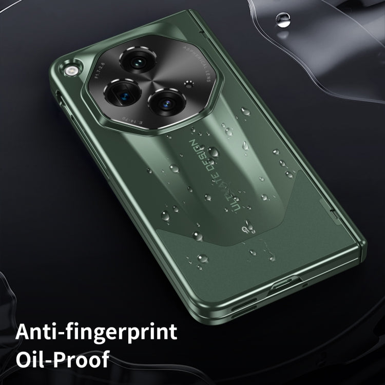 For OPPO Find N3 / OnePlus Open Integrated Frosted Electroplating Full Coverage Phone Case(Green)