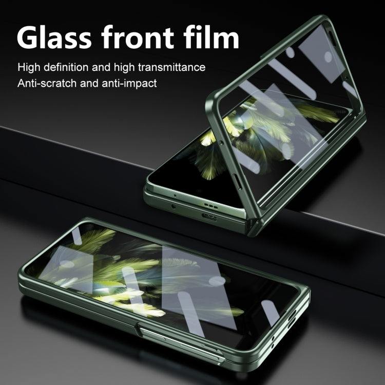 For OPPO Find N3 / OnePlus Open Integrated Frosted Electroplating Full Coverage Phone Case(Green)