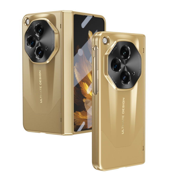 For OPPO Find N3 / OnePlus Open Integrated Frosted Electroplating Full Coverage Phone Case(Gold)
