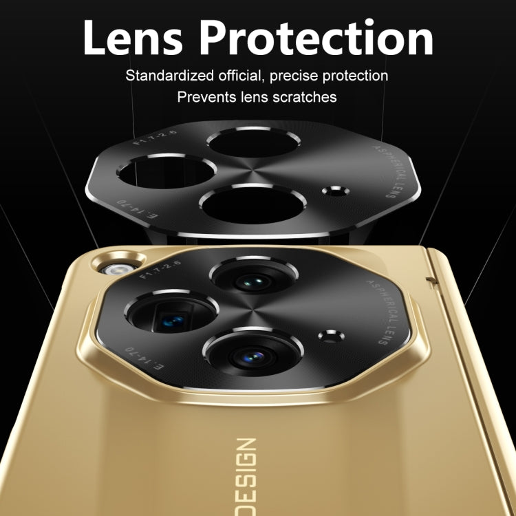 For OPPO Find N3 / OnePlus Open Integrated Frosted Electroplating Full Coverage Phone Case(Gold)