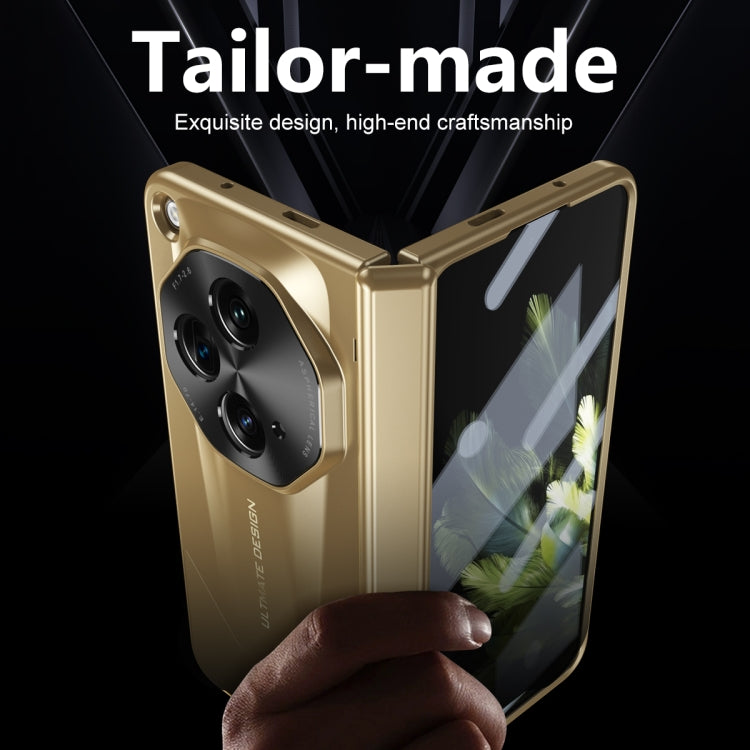 For OPPO Find N3 / OnePlus Open Integrated Frosted Electroplating Full Coverage Phone Case(Gold)
