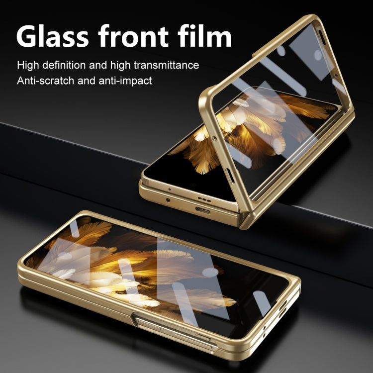 For OPPO Find N3 / OnePlus Open Integrated Frosted Electroplating Full Coverage Phone Case(Gold)
