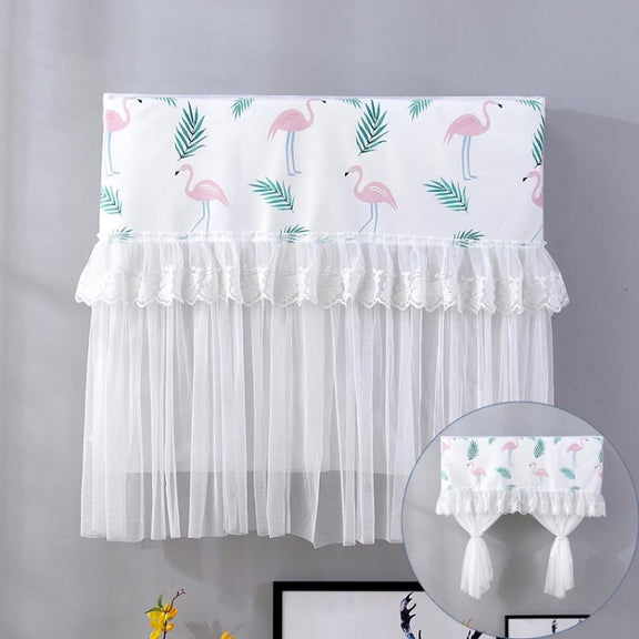 Do Not Take Dust-proof And Anti Direct Blowing Simple Wind Hanging Machine Air Conditioner Moon Cover, Size:Width 98 �� Thickness 20 �� Height 90cm(Flamingo)