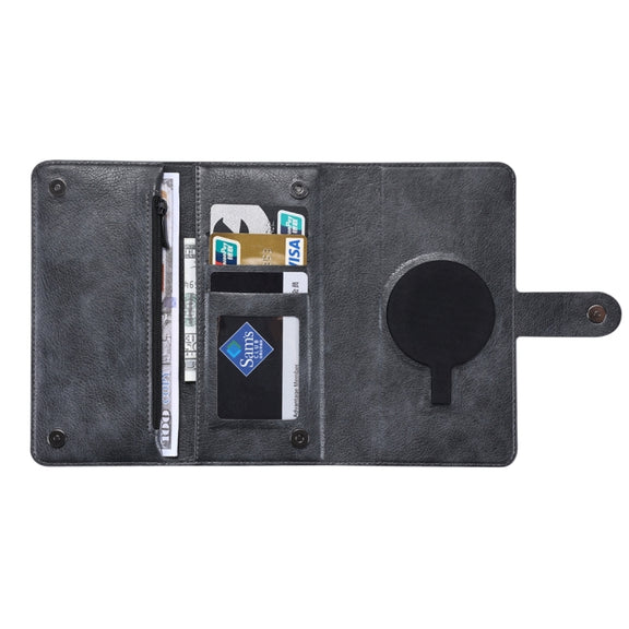 For iPhone 13 Pro ViLi GV Series MagSafe Magnetic Zipper Leather Phone Case(Black)