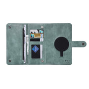 For iPhone 15 Pro Max ViLi GV Series MagSafe Magnetic Zipper Leather Phone Case(Green)