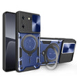 For Tecno Pova 5 CD Texture Sliding Camshield Magnetic Holder Phone Case(Blue) - free shipping - PMC TechLife - Order now!