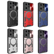 For Tecno Spark 10 Pro 4G CD Texture Sliding Camshield Magnetic Holder Phone Case(Purple)