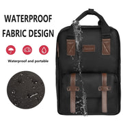 Cwatcun D78 Camera Laptop Backpack Bag With Detachable Insert Camera Case(Black)