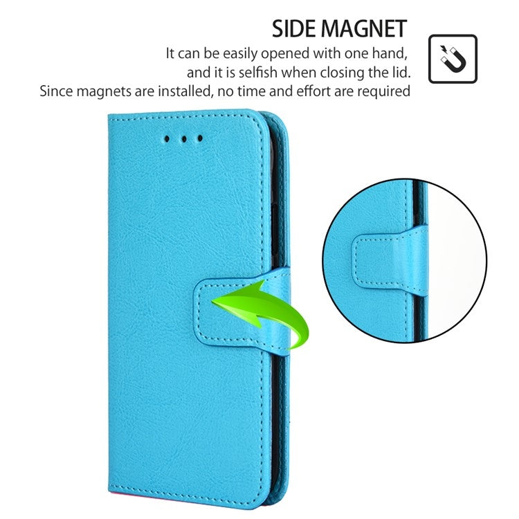 For Motorola Moto G Play 4G 2024 Crystal Texture Leather Phone Case(Sky Blue)