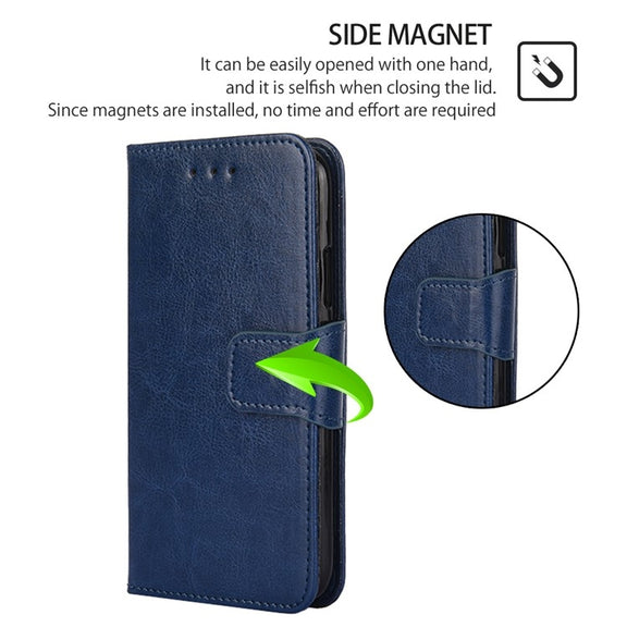 For Motorola Edge 5G 2024 Crystal Texture Leather Phone Case(Royal Blue)
