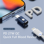 PD27W USB-C / Type-C to 8 Pin Adapter(Silver)