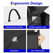 Cwatcun D79 Camera Backpack Multi-Functional Camera  Dual Shoulders Bag, Size:43.5 x 30.5 x 18cm Large(Black White)
