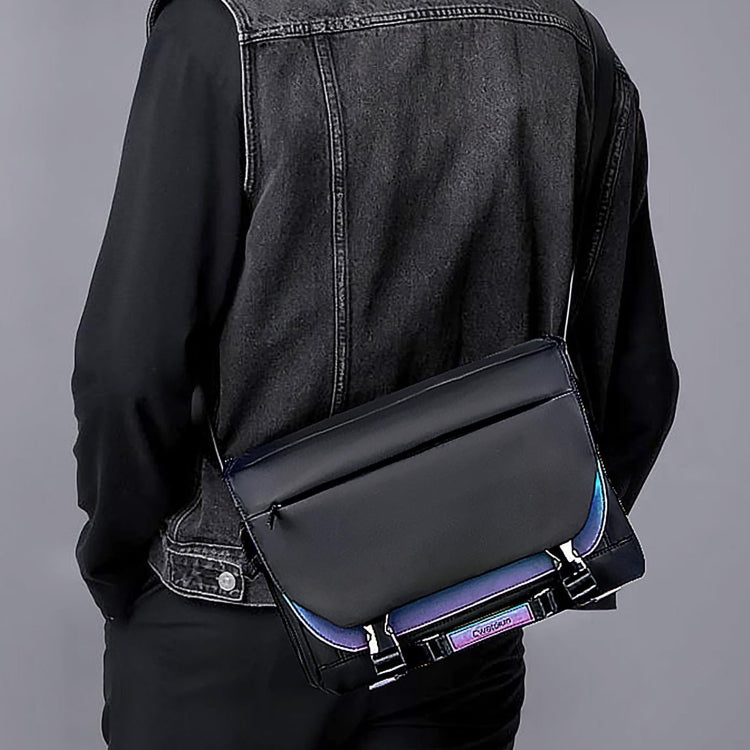 Cwatcun D85 Camera Bag Side Quick Access Camera Messenger Case Water-resistant Bag, Size:32 x 14 x 24cm Medium(Black)