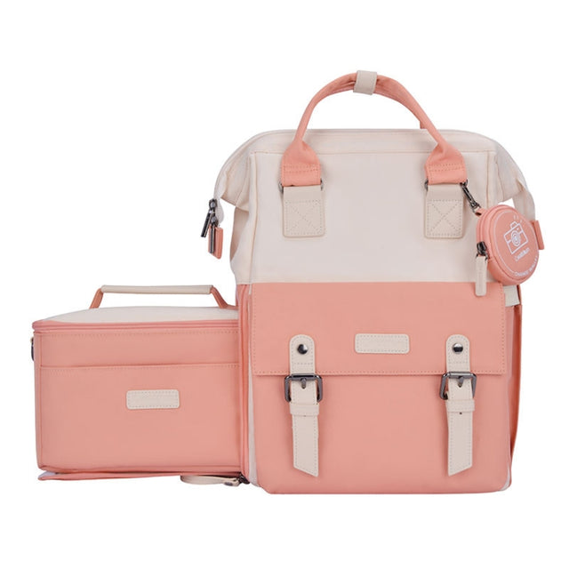 Cwatcun D87 Color Matching Camera Backpack Large Capacity Photography Bag, Size:40.5 x 35 x 20cm Large(Pink)