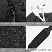 Cwatcun D93 Camera Bag Canvas Shoulder Bag, Size:21 x 14 x 30cm Black