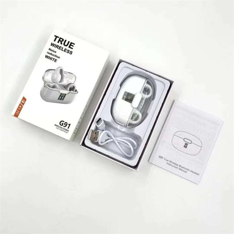 G91 Ear Clip Bone Conduction TWS Noise Reduction Bluetooth Earphone(Green)