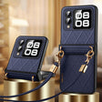 For Huawei nova Flip SULADA Elegant Rhombic Texture Folding Phone Case with Lanyard(Blue) - free shipping - PMC TechLife - Order now!