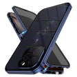 For iPhone 16 Pro Anti-peeping Magnetic Double-sided Tempered Glass Phone Case(Blue) - iPhone 16 Pro Cases by PMC TechLife | Online Shopping South Africa | PMC TechLife | Buy Now Pay Later Mobicred