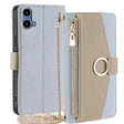 For Motorola Moto G34 5G Crossbody Litchi Texture Leather Phone Case(Blue) - Motorola Cases by PMC TechLife | Online Shopping South Africa | PMC TechLife | Buy Now Pay Later Mobicred