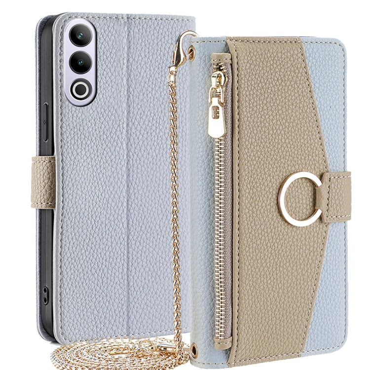 For OnePlus Ace 3V 5G Crossbody Litchi Texture Leather Phone Case(Blue)