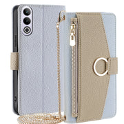 For OnePlus Ace 3V 5G Crossbody Litchi Texture Leather Phone Case(Blue)