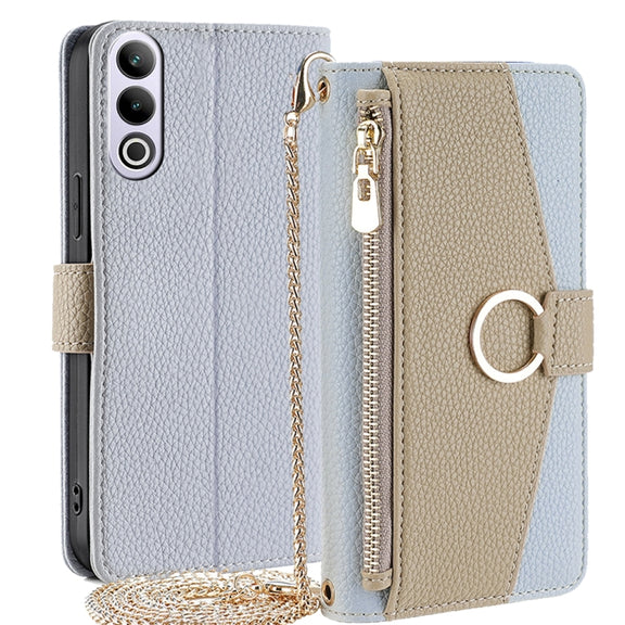 For OnePlus Ace 3V 5G Crossbody Litchi Texture Leather Phone Case(Blue)