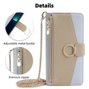 For Honor 20 Crossbody Litchi Texture Leather Phone Case(Blue)