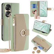 For Honor 70 Pro / 70 Pro+ Crossbody Litchi Texture Leather Phone Case(Green)